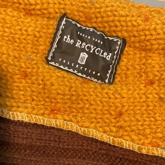 Boho Artistic Patchwork Sweater Bag – One-of-a-Kind Upcycled Susan Todd Tote - Picture 5 of 16